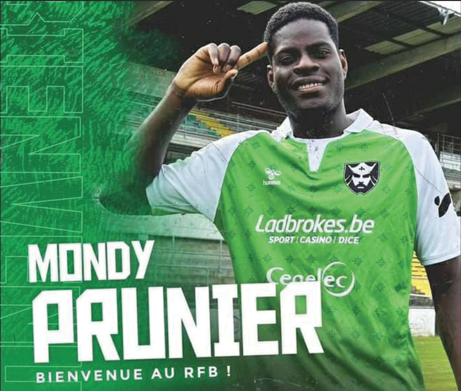 L’attaquant haïtien Mondy Prenier signe au Sporting Charleroi, mais prêté au Royal Francs Borains
